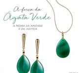 CONJUNTO GOTA ÁGATA VERDE